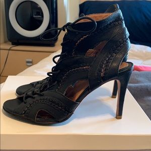 Joie Leather Open Toe Bootie Remy Size 38